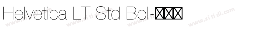 Helvetica LT Std Bol字体转换